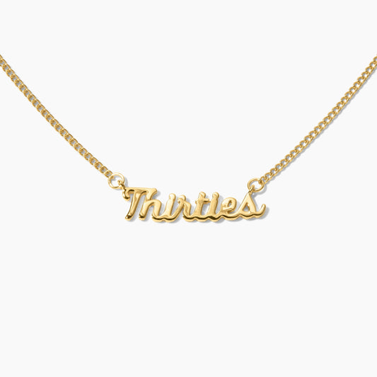 Thirties 14k Gold Necklace