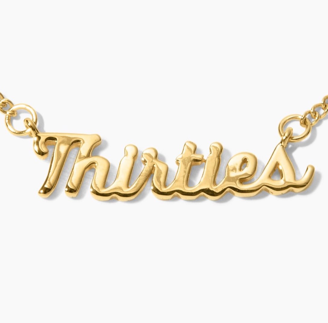 Thirties 14k Gold Necklace