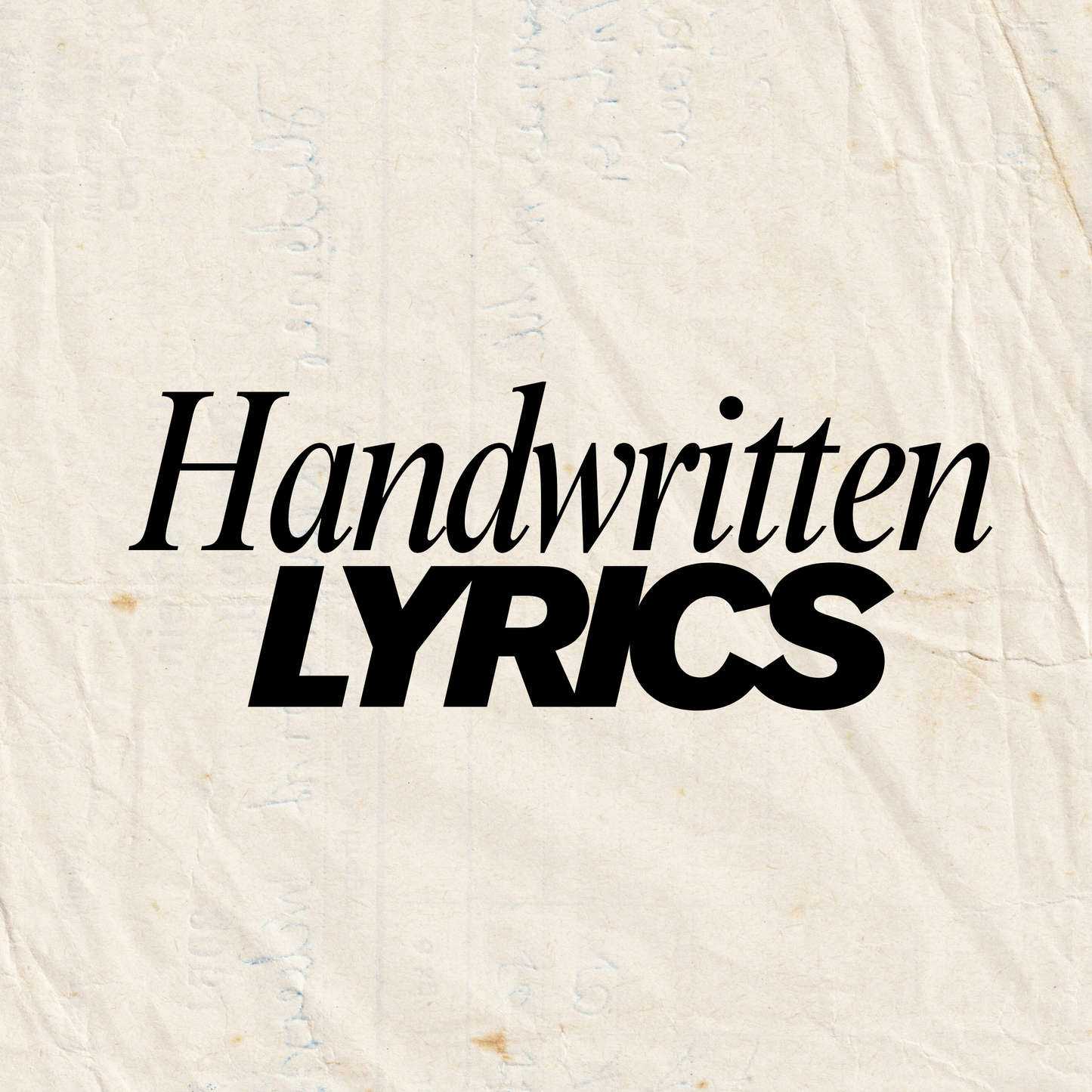 Handwritten Lyrics